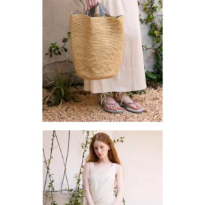 Wide Brim Summer Straw Hat 18 made with natural raffia and woven straw for summer resort collections