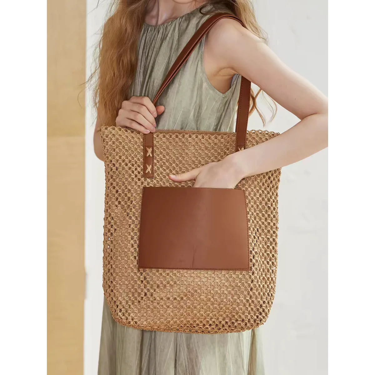 Packable Vacation Straw Hat 37 Packable Vacation Straw Hat 37 made with natural raffia and woven straw for summer resort collections