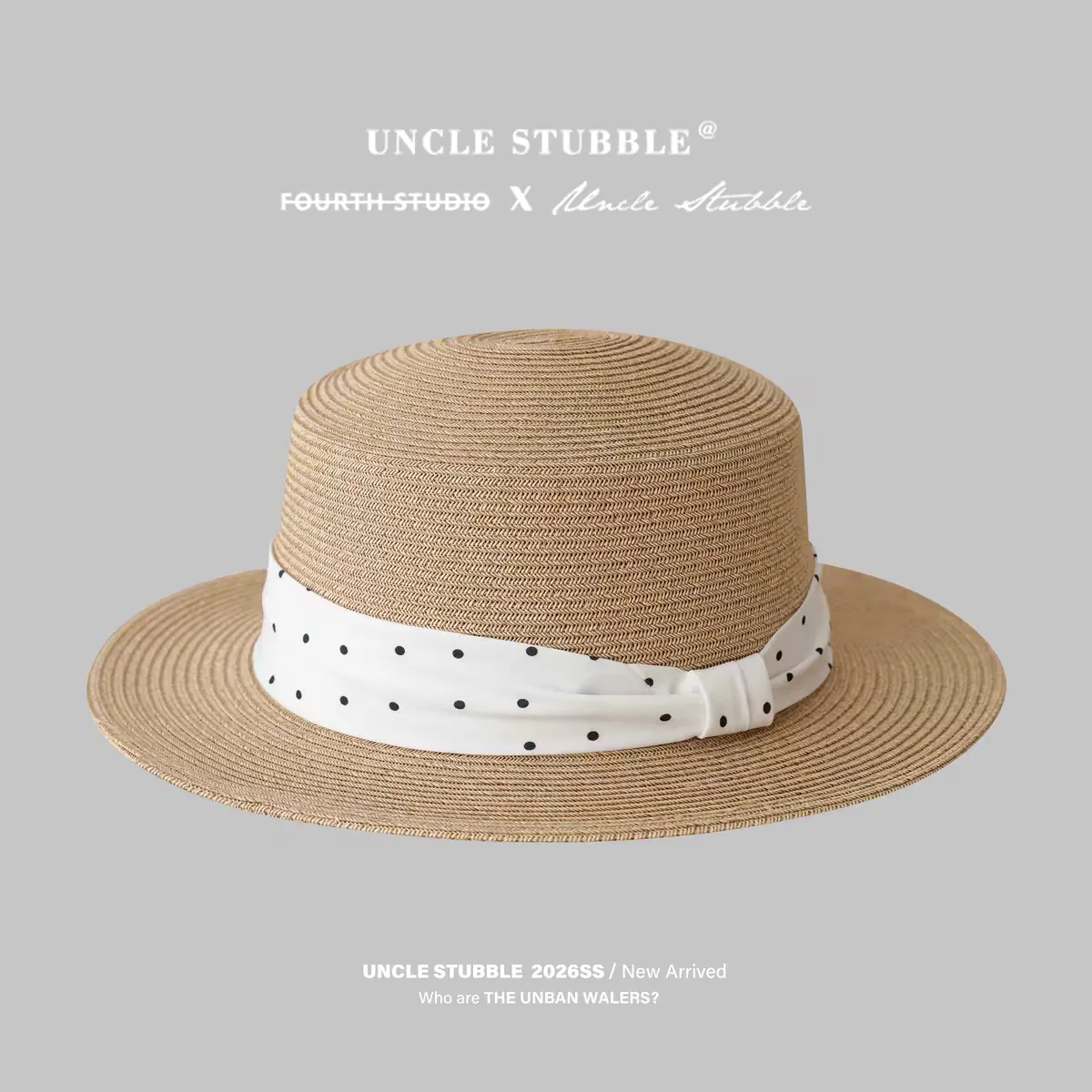 Handwoven Beach Straw Hat 46 Handwoven Beach Straw Hat 46 made with natural raffia and woven straw for summer resort collections