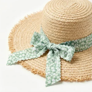 Boutique Raffia Hat 71 made with natural raffia and woven straw for summer resort collections