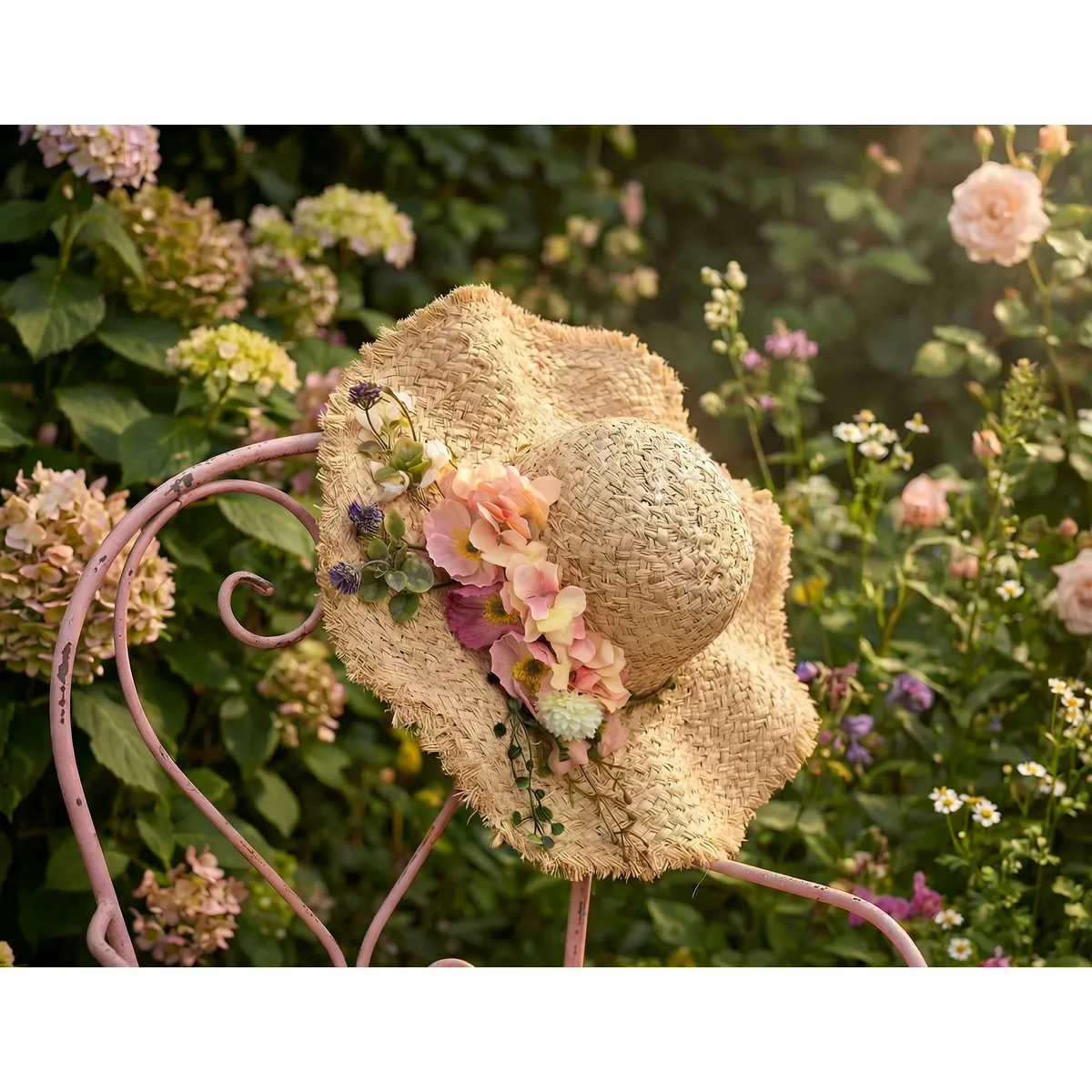Handwoven Beach Straw Hat 78 Handwoven Beach Straw Hat 78 made with natural raffia and woven straw for summer resort collections