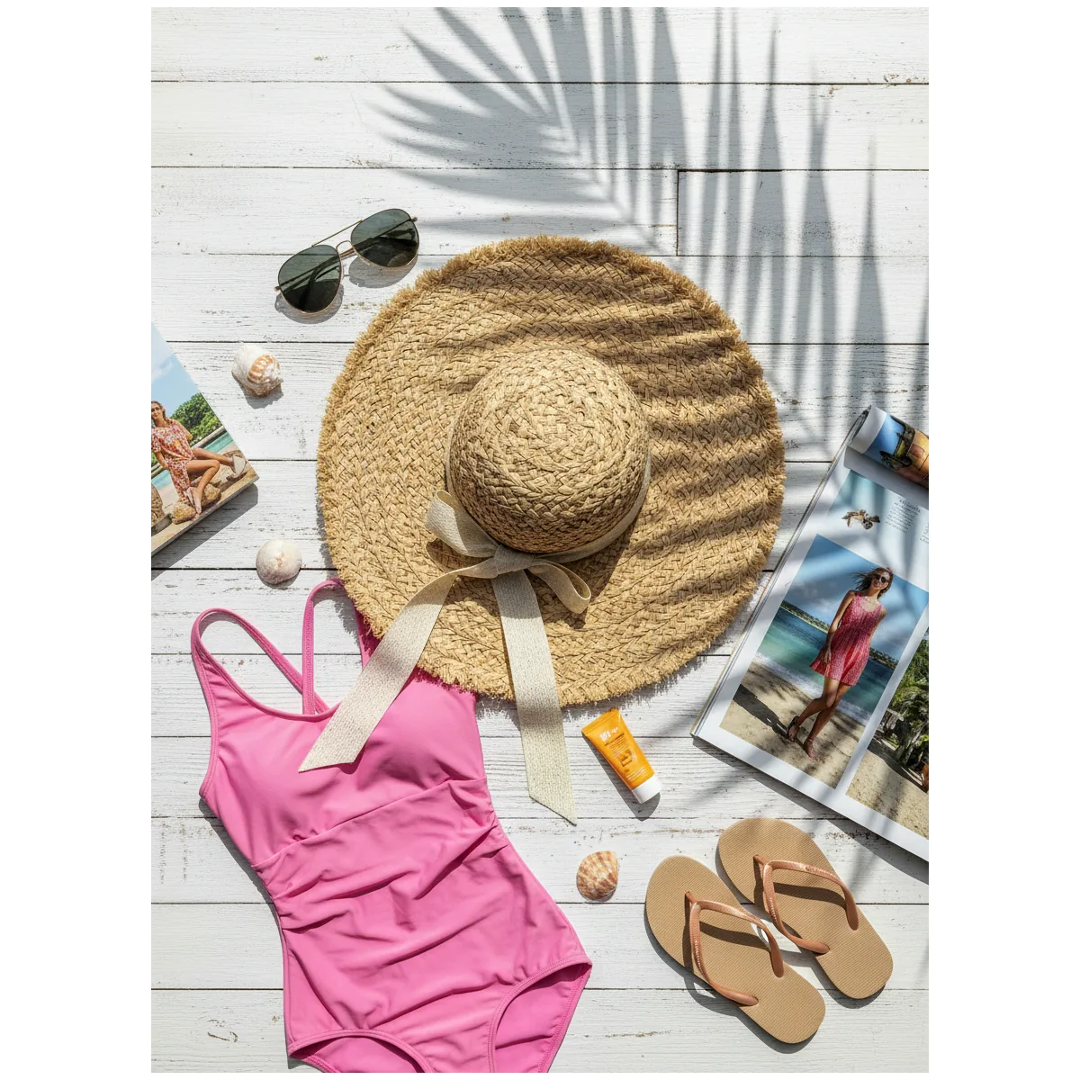 Packable Vacation Straw Hat 85 Packable Vacation Straw Hat 85 made with natural raffia and woven straw for summer resort collections
