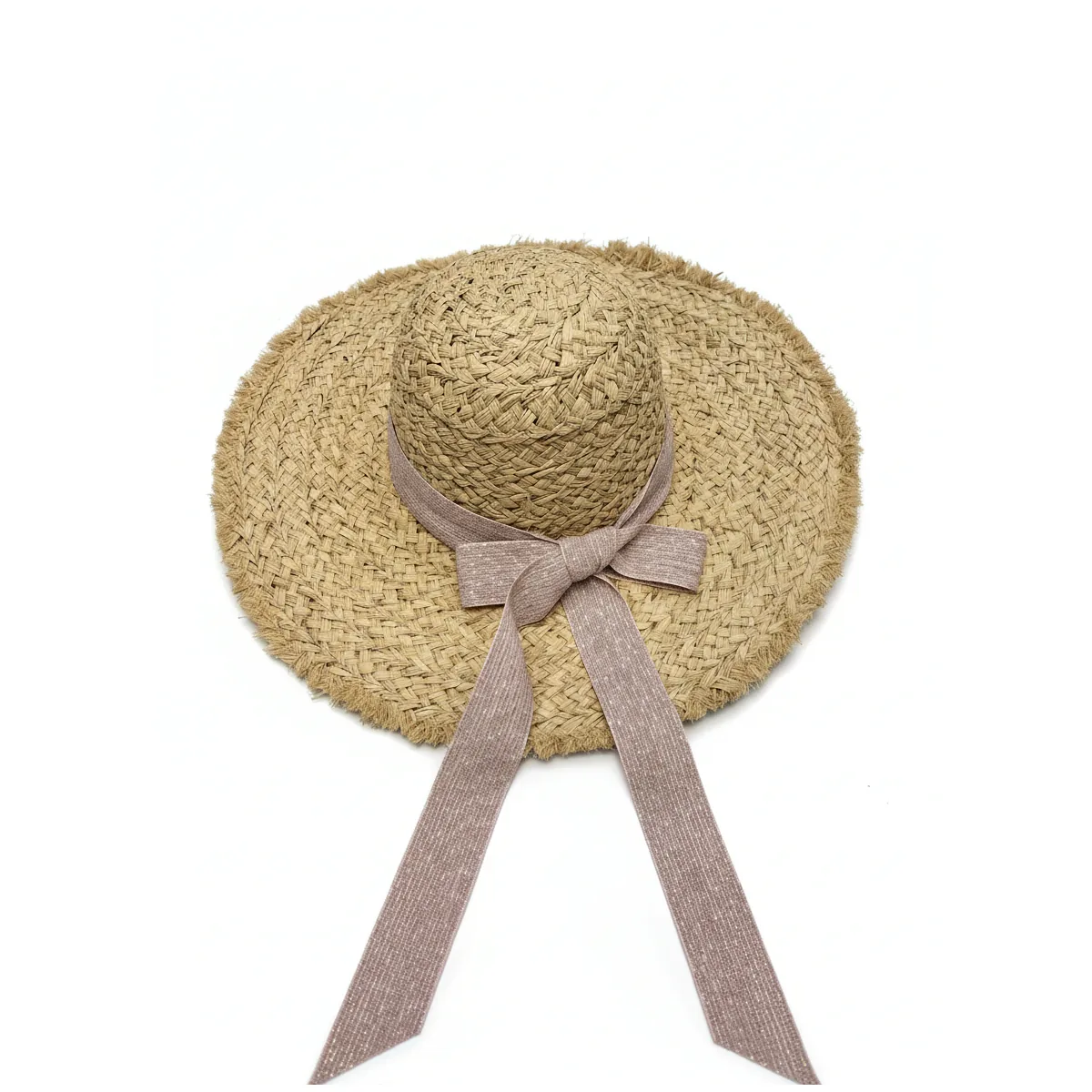 Wide Brim Summer Straw Hat 90 Wide Brim Summer Straw Hat 90 made with natural raffia and woven straw for summer resort collections