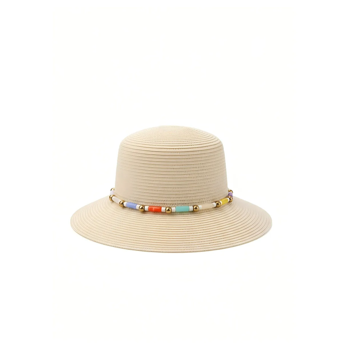 Ribbon Trim Raffia Hat 99 Ribbon Trim Raffia Hat 99 made with natural raffia and woven straw for summer resort collections